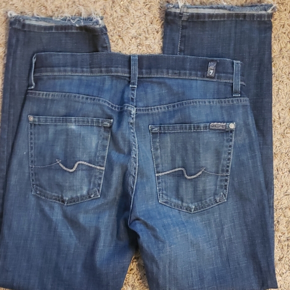 7 FOR ALL MANKIND CARSEN JEANS SZ 31/29 - Picture 6 of 8